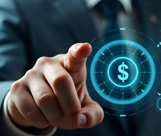 Contactless payment technology with digital dollar symbol at stage-feb2026.hostmerchantservices.com.