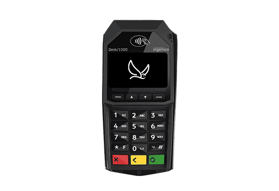 Desk 1500 Portable POS terminal for secure payment processing and merchant solutions.