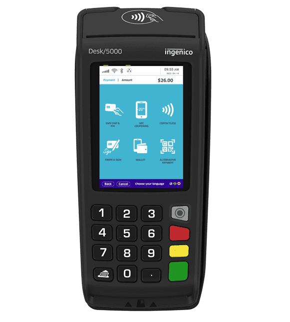 Contactless payment terminal for seamless merchant transactions.
