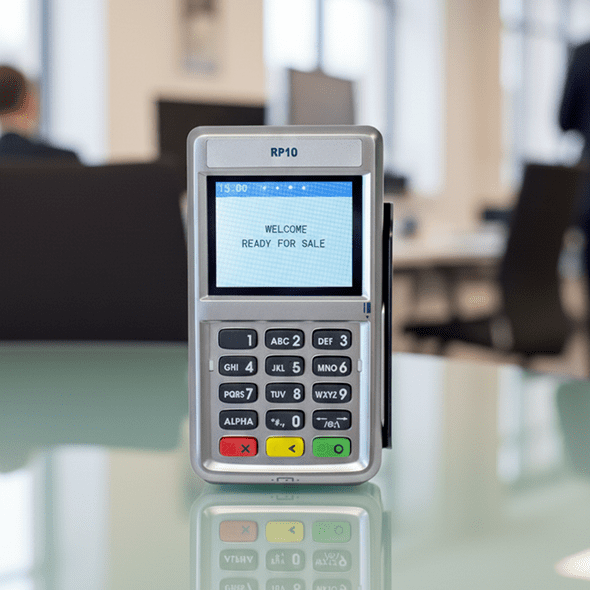 Contactless payment terminal for Host Merchant Services, point of sale solutions.