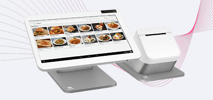 Modern POS system for seamless restaurant payment processing and order management.