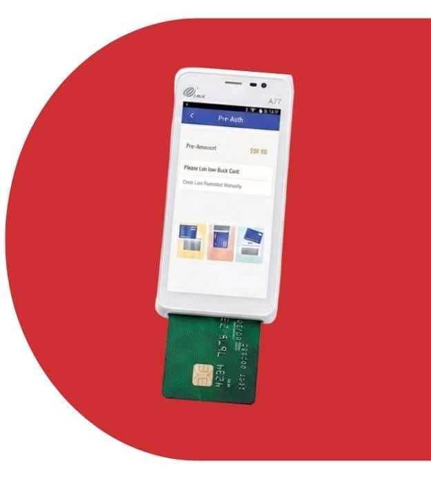 Mobile payment terminal for Host Merchant Services security and seamless transactions.