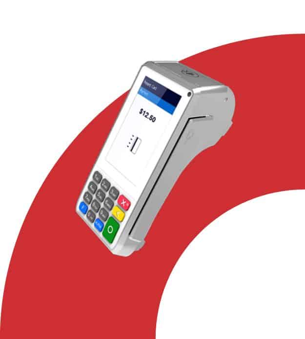 Contactless payment terminal for Host Merchant Services and secure transactions.