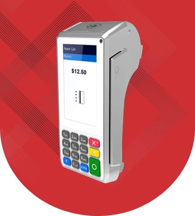 Contactless credit card payment terminal for Host Merchant Services ecommerce solutions.