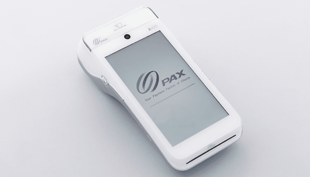 Mobile point of sale device for retail merchant services and payment processing.