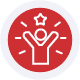 Scale with Confidence Red and white Host Merchant Services logo with customer support icon.