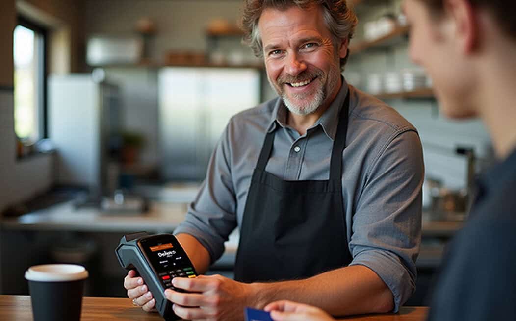 Mobile credit card payment terminal for small business owners.
