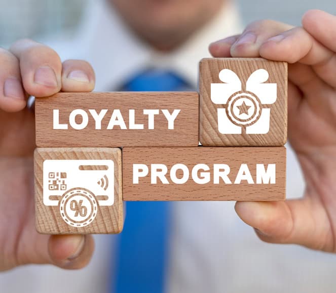 1. Loyalty program rewards for merchants and customers.