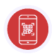 hms icon QR code Workflows Using the Rear Came 01 Mobile payment app by Host Merchant Services on a smartphone.