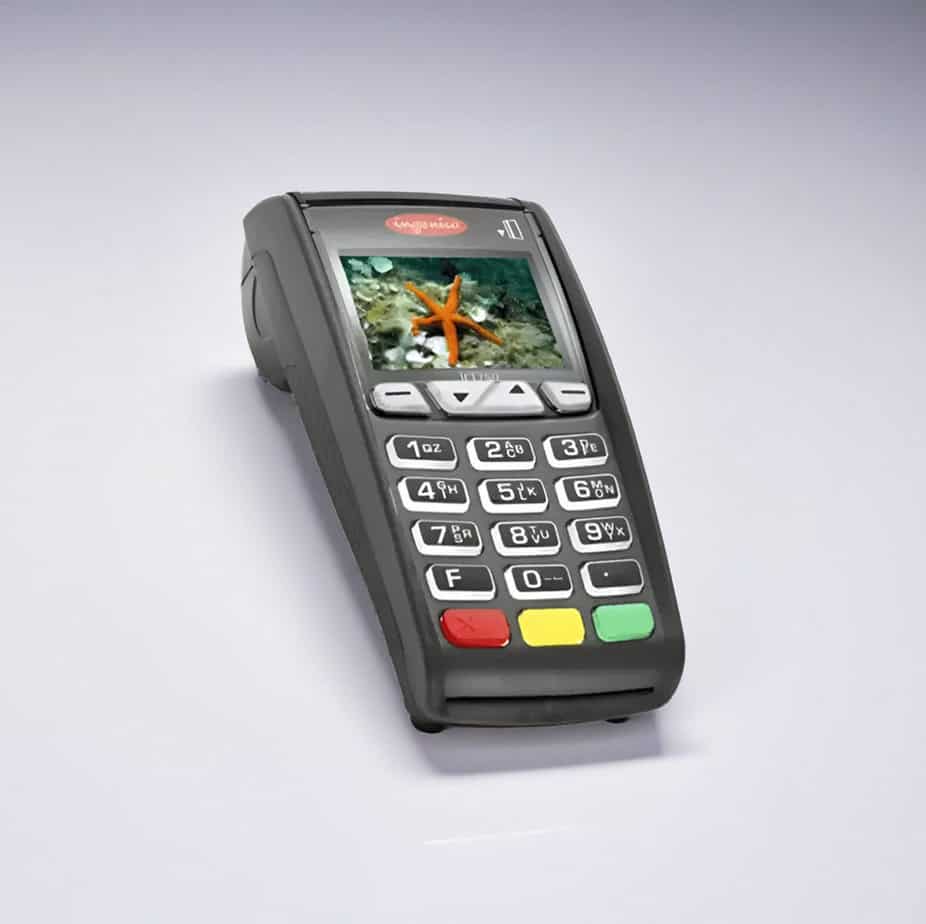 Mobile credit card terminal for secure payments.