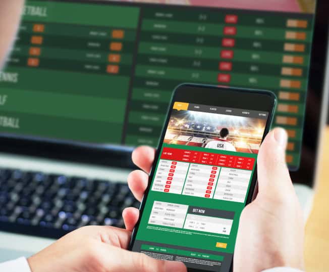 Live sports betting platform showcasing seamless mobile and online payment solutions from Host Merchant Services.