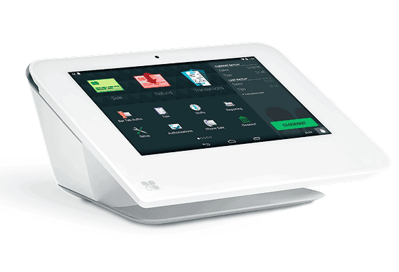 Contactless payment terminal for seamless transactions with Host Merchant Services.