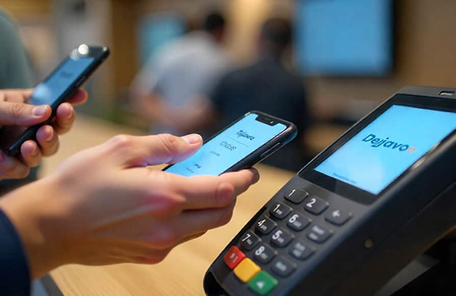 Mobile payment processing with secure credit card terminal at Host Merchant Services.