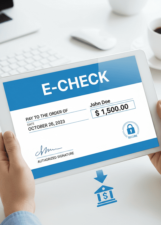 Ready to Add ACH eCheck
