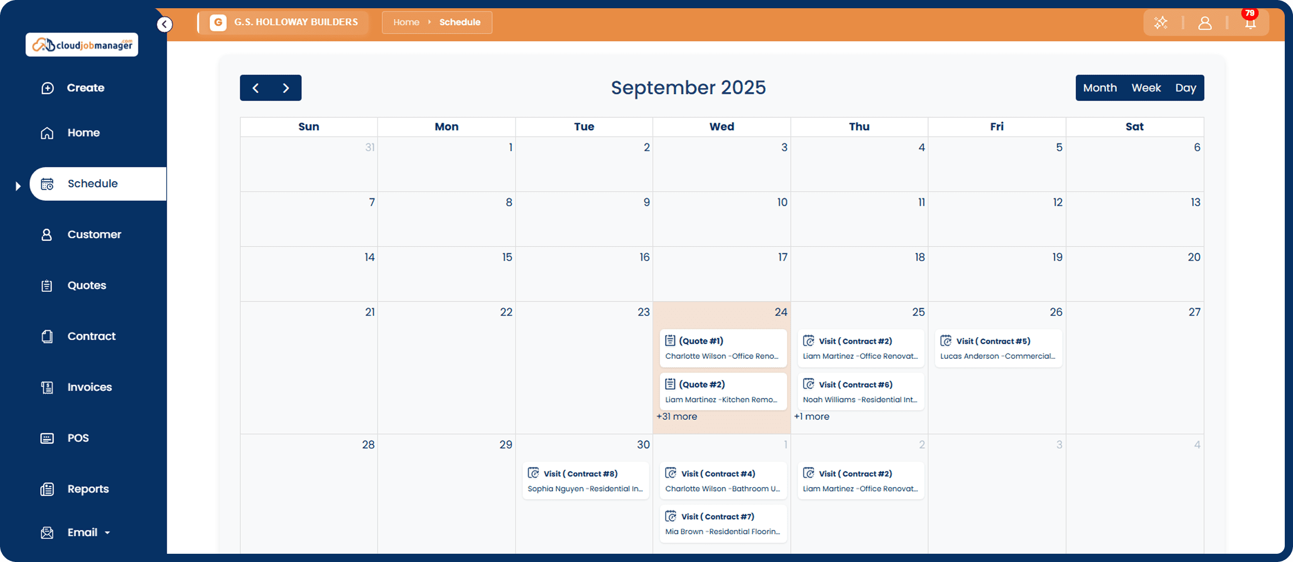 Scheduling Dispatch with Drag and Drop Calendar
