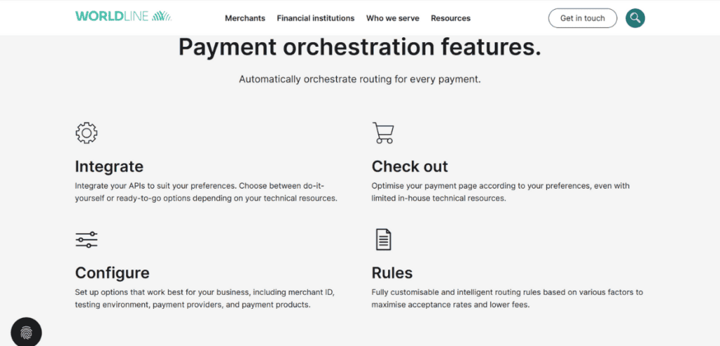Secure payment processing with orchestration features for merchants.
