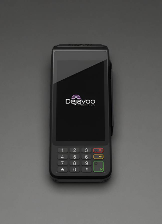 Portable payment terminal for seamless credit card processing at business locations.