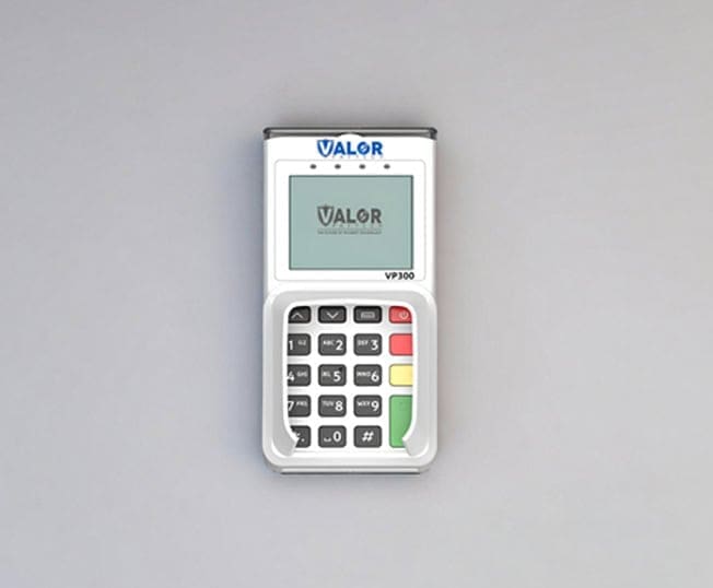 Portable credit card terminal for Host Merchant Services payment processing.