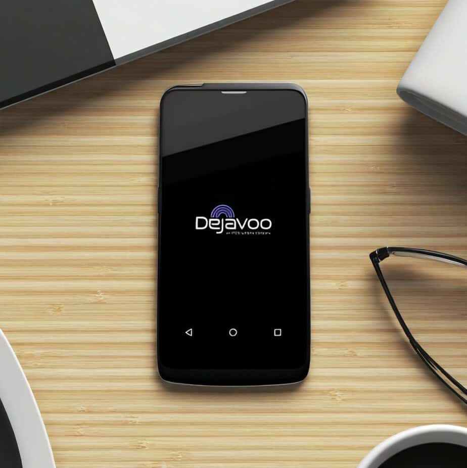 DeJavo mobile payment app on smartphone, digital transactions, Host Merchant Services.