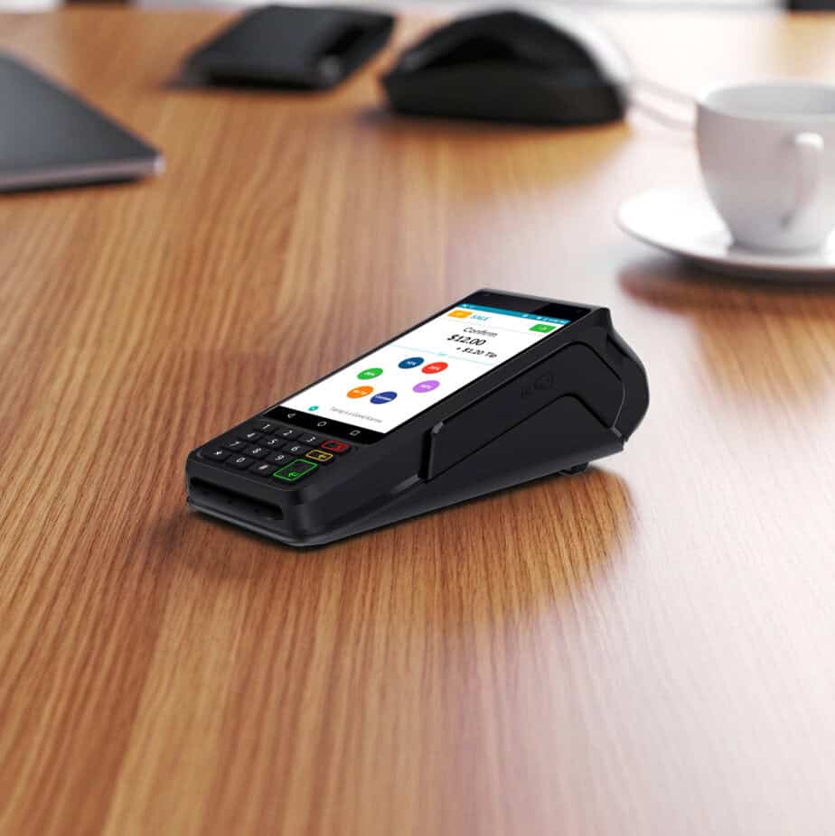 Contactless payment terminal for Host Merchant Services payment processing solutions.