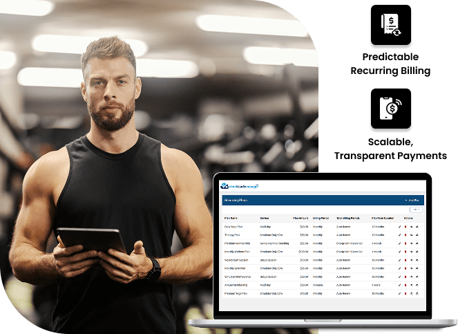 Remote payment processing solutions for fitness centers and fitness classes.